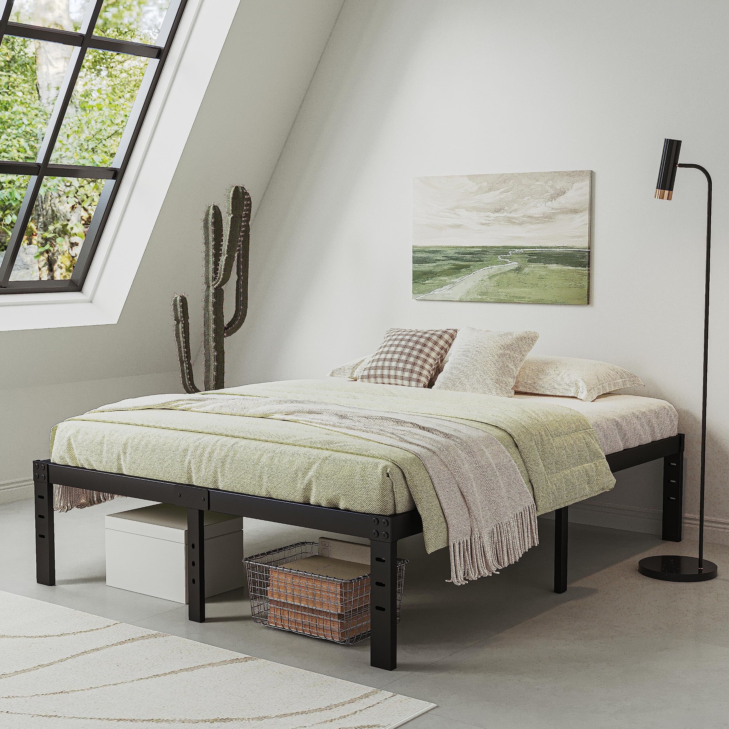 Metal slats deals for queen bed